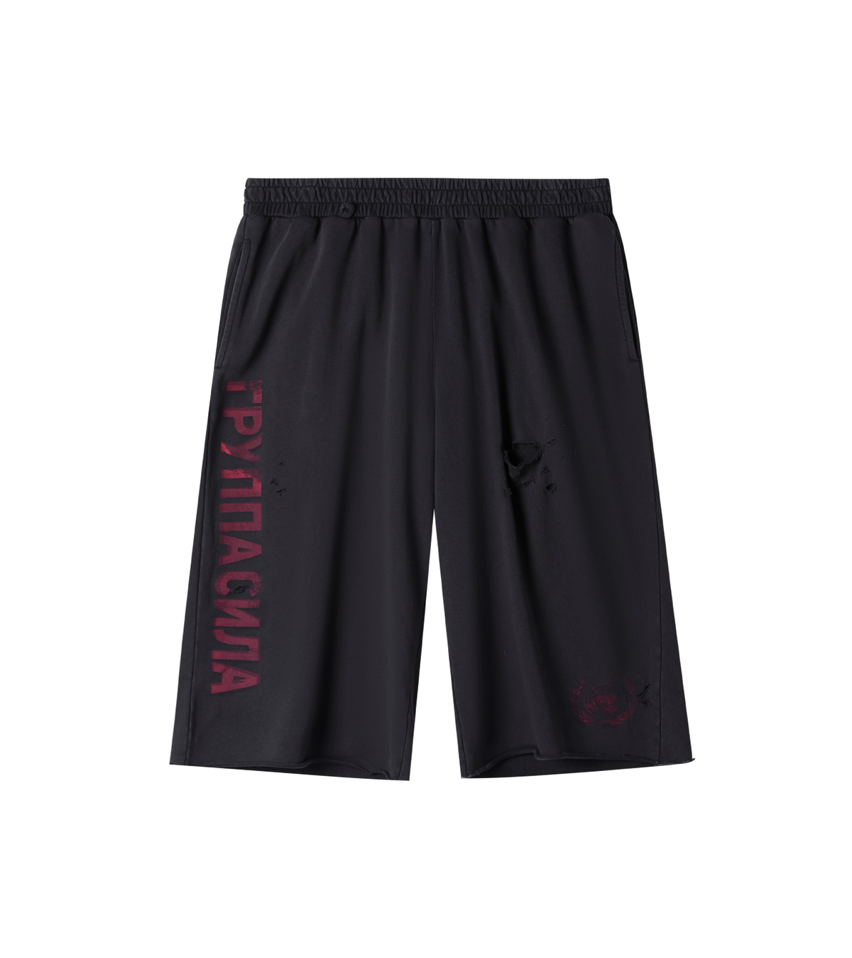 BLACK UN 3/4 SHORT