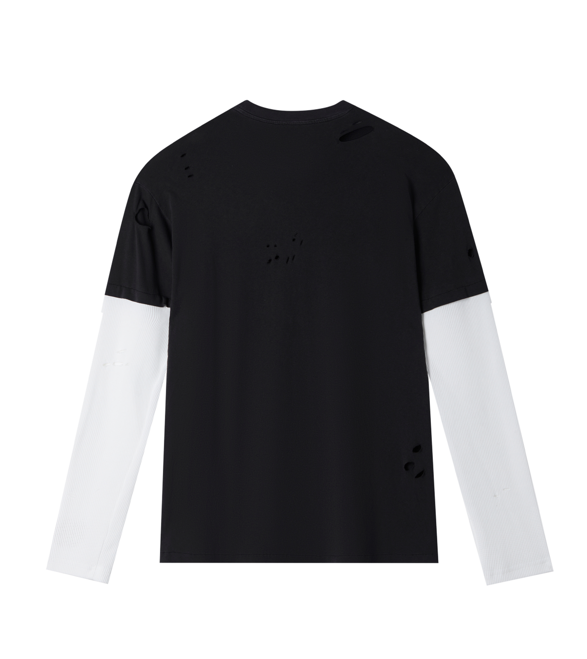 BLACK UN DOUBLE LAYER LIGHT WEIGHT THERMAL TEE