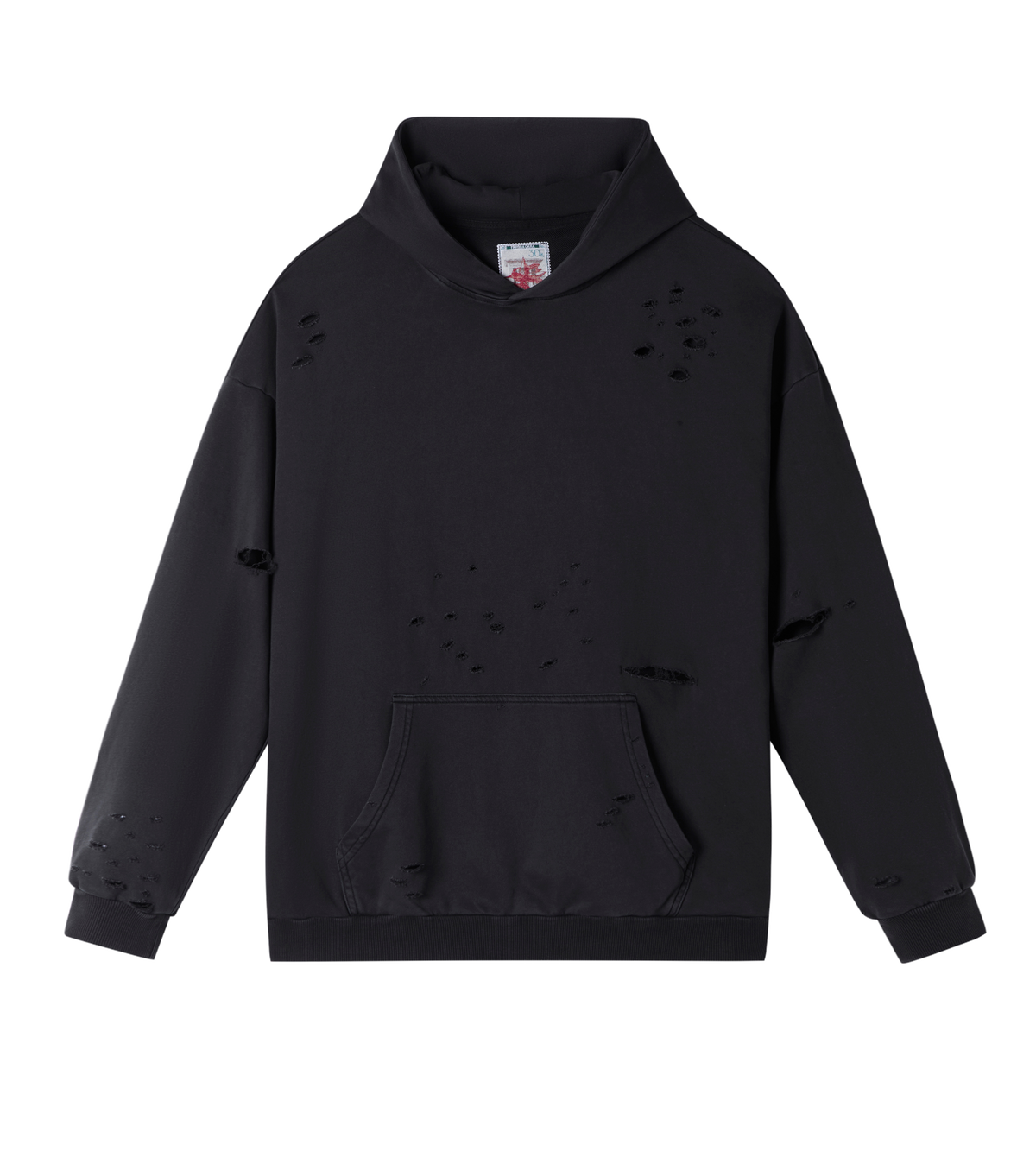BLACK UN PULLOVER HOODIE